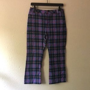 Lazy Oaf Plaid Purple Pants Size 30